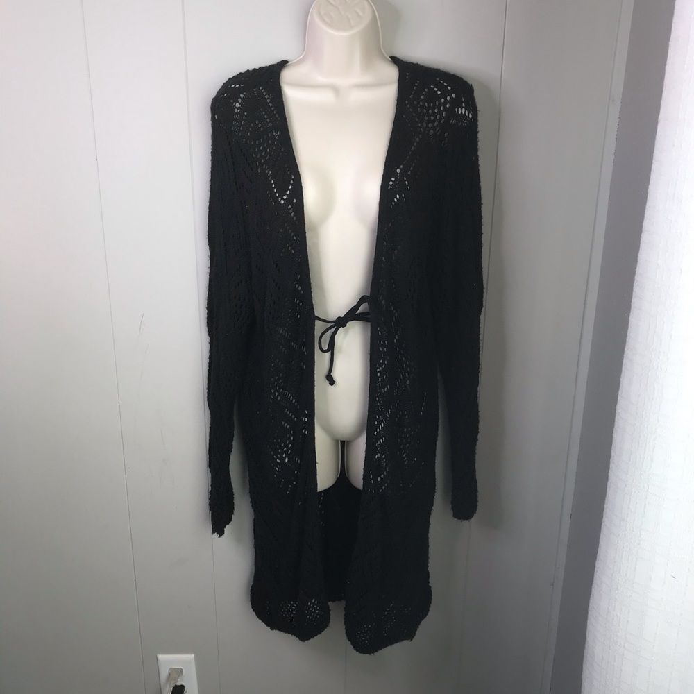 Lane Bryant black duster cardigan 18/20